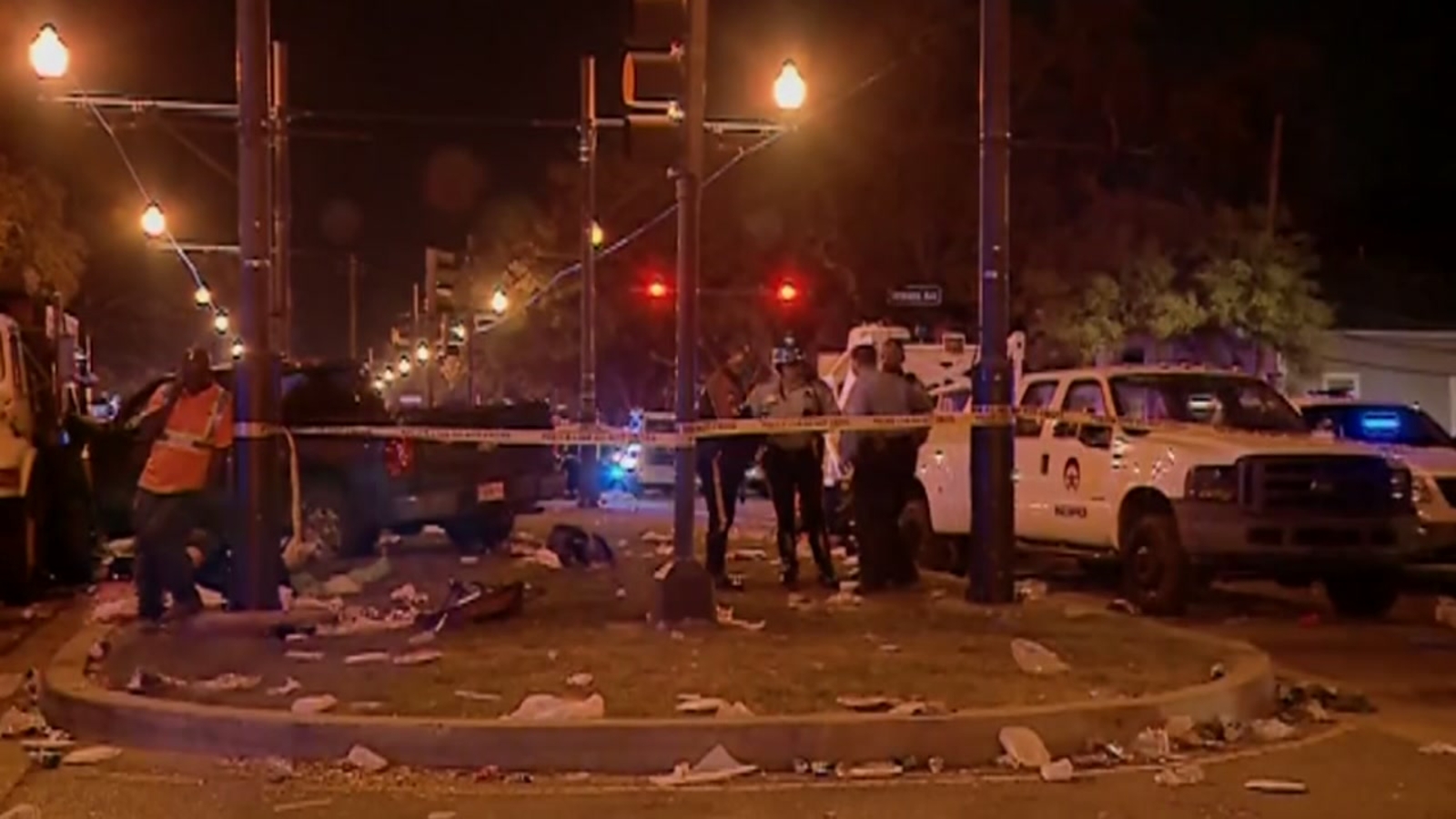 A car crashes into crowd during New Orleans parade, injuring several